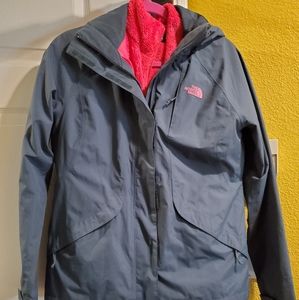 Rain coat and fuzzy jacket liner